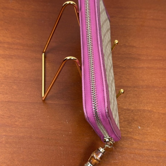 Gucci Diamante Bamboo Zippy Wallet - Picture 4 of 12